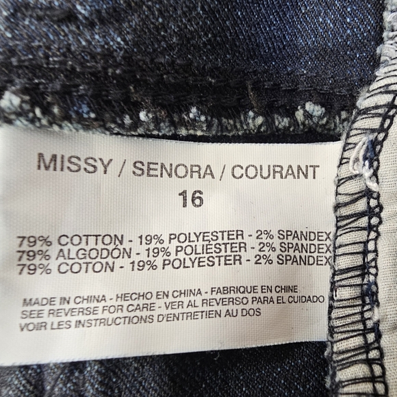 Kim Kardashian Curvy Skinny Distressed Women's Size 16 - Picture 4 of 8